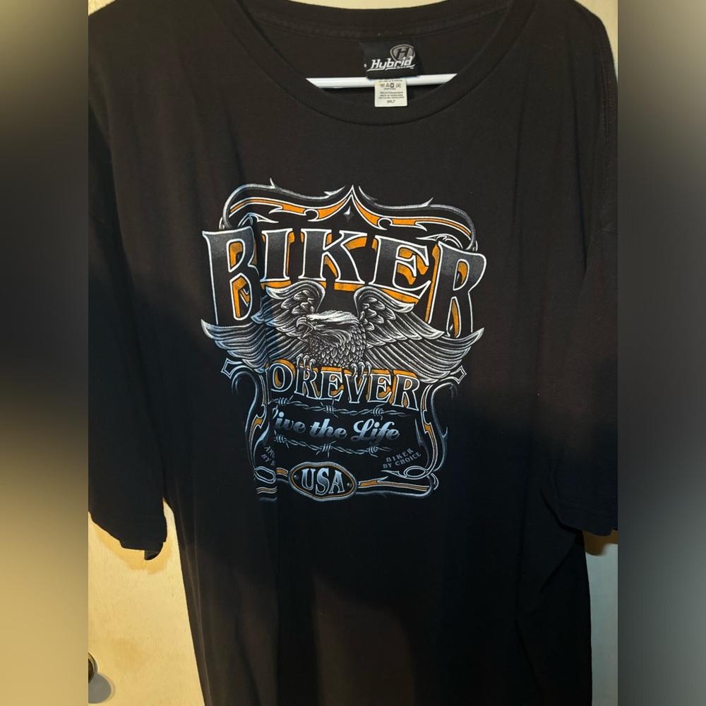 Vintage Biker Forever USA Motorcycles Live The Life Graphic Shirt Mens

Size 3Xl